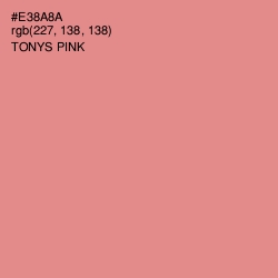 #E38A8A - Tonys Pink Color Image